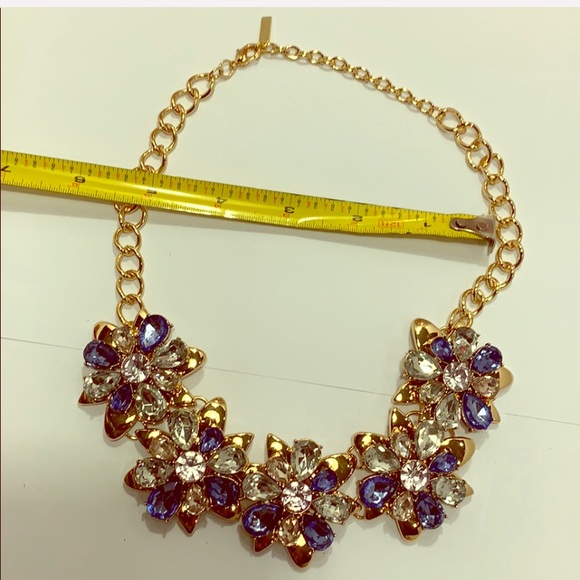 NEW/ NWOT SUGARFREE Floral Gold Tone Necklace - Picture 5 of 8